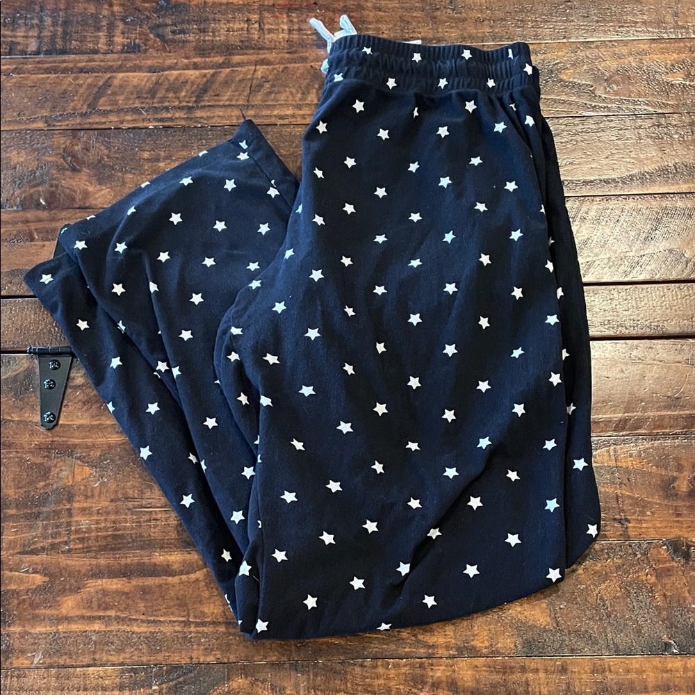 Calvin Klein Star-Print Pajama Pants with White Stars